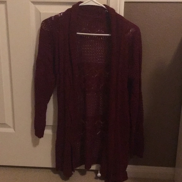 Maroon Cardigan - Picture 2 of 2